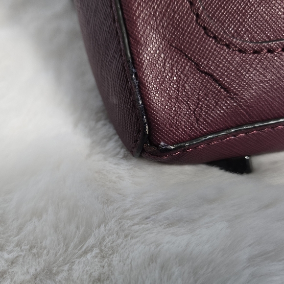 Rebecca Minkkoff Avery Leather Crossbody Bag in Merlot with Black Hardware - Picture 6 of 14